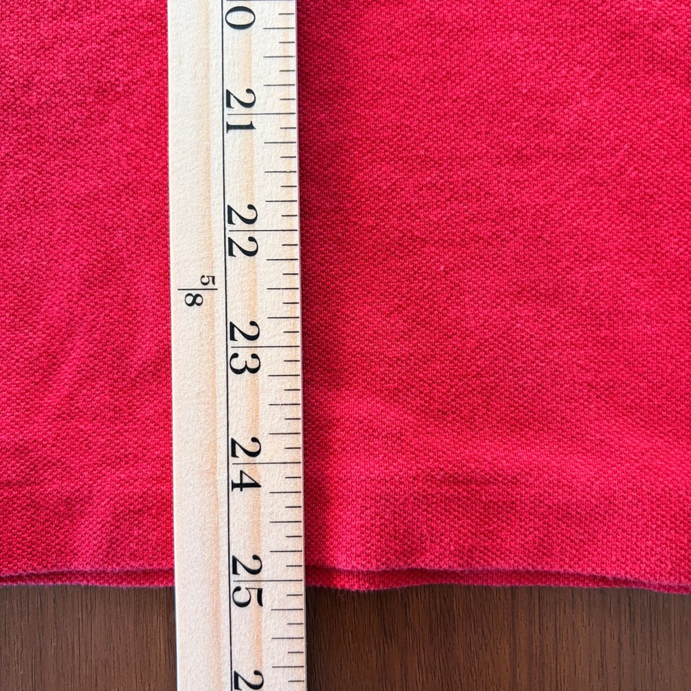 Lacoste Polo Shirt Men's 4 Red Long Sleeve Cotton Classic Crocodile Logo - Picture 8 of 9